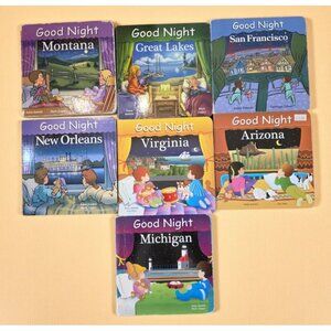Good Night Board Books Lot Of 7 San Fran Arizona Montana ...by Adam Gamble
